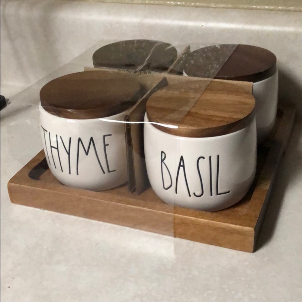 Rae Dunn Spice Containers